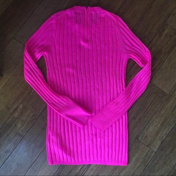 EUC Neon Pink Extra Fine Merino Wool Sweater - Picture 2 of 3